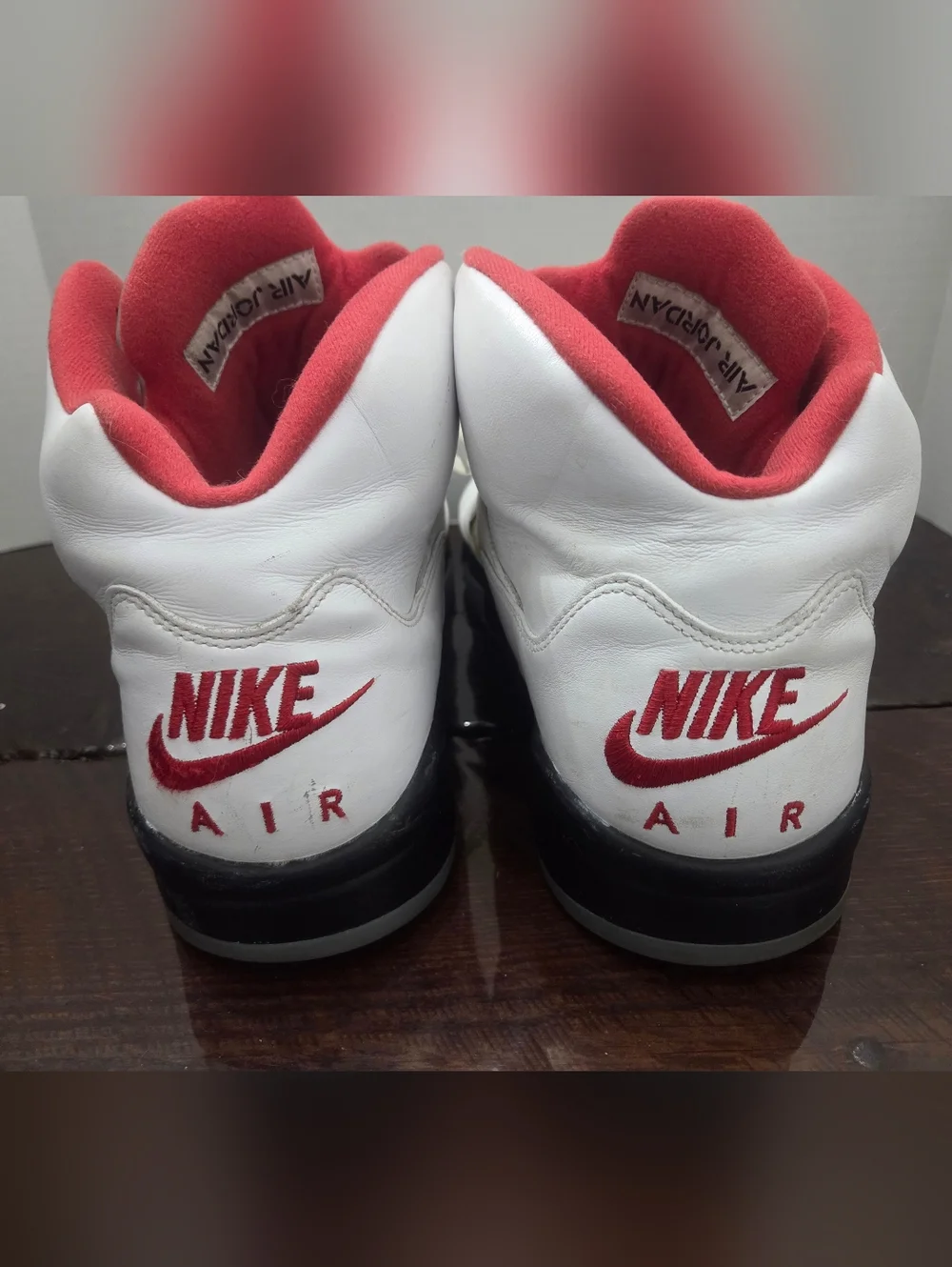 Nike Air Jordan Retro 5 Fire Red Basketball Sneakers In Size 14